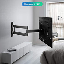 Carica l'immagine nel visualizzatore di Gallery, Famgizmo Inclinare Orientabile Supporto 10"-30" Inclinabile/Girevole - Nero - Ilgrandebazar