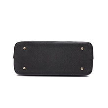 Carica l'immagine nel visualizzatore di Gallery, Miss Lulu Donne Moda borsetta Borsa a tracolla Ecopelle Black