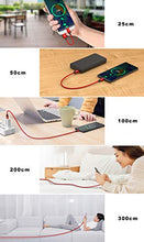 Carica l'immagine nel visualizzatore di Gallery, GIANAC Cavo USB C, [5Pezzi, 0.25m 0.5m 1m 2m 3m] Nylon Intrecciato Rosso