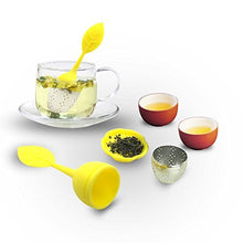 Carica l'immagine nel visualizzatore di Gallery, Infusore per tè con vassoio incluso set di 5, Blue / Red / Yellow / Green - Ilgrandebazar