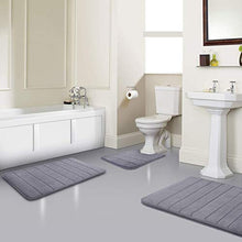 Carica l'immagine nel visualizzatore di Gallery, YIQI Tappetino da Bagno Bagno, 40x60 cm, Grigio - Ilgrandebazar