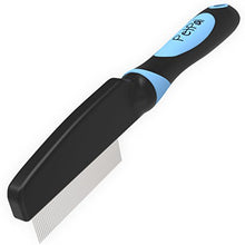 Carica l'immagine nel visualizzatore di Gallery, PetPäl Pettine fitto per pulci e pidocchi, Gatti e Cani | Efficace M, blu