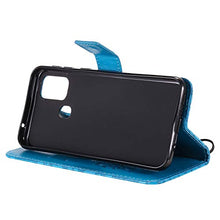 Carica l'immagine nel visualizzatore di Gallery, Reevermap - Custodia in pelle sintetica per Samsung Galaxy A21S, con Blu