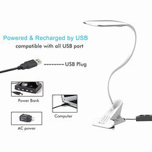 Carica l'immagine nel visualizzatore di Gallery, OxyLED Lampada da scrivania con 24 luci T34 White Clip Table Lamp - Ilgrandebazar
