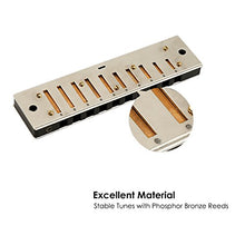 Carica l'immagine nel visualizzatore di Gallery, Armonica a Bocca, Mugig Harmonica Blues 10 Fori 20 Toni, C 10x4x2.6 Standard - Ilgrandebazar