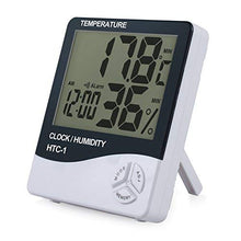 Carica l'immagine nel visualizzatore di Gallery, ESYNiC 4PZ 3 in 1 Igrometro Termometro Digitale con Display LCD 4pz Nero - Ilgrandebazar