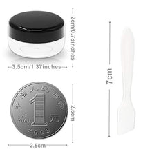 Carica l'immagine nel visualizzatore di Gallery, SumDirect 50Pcs 10Gram Contenitori per crema cosmetica in plastica Nero