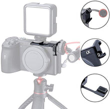 Carica l'immagine nel visualizzatore di Gallery, Linghuang Luce Microfono Scarpa Fredda Piastra di Montaggio per Sony A6100 /...