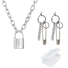 Carica l'immagine nel visualizzatore di Gallery, PPX BTS Orecchini a Cerchio in Argento con Perno e Collana Ciondolo a...