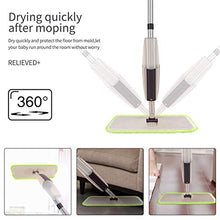 Carica l'immagine nel visualizzatore di Gallery, CXhome Spray Mop,Mocio in Microfibra con spruzzatore e capacità Grigio-verde