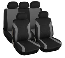 Carica l'immagine nel visualizzatore di Gallery, Upgrade4cars Copri-sedili Auto Universale Grigio Nero Set Copri-Sedile... - Ilgrandebazar