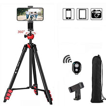 Carica l'immagine nel visualizzatore di Gallery, BONFOTO - Treppiede per fotocamera, portatile, in alluminio, con testa a...