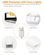 Carica l'immagine nel visualizzatore di Gallery, Stringa Luci LED USB, Litogo 12M 120LED Catena Luminosa Filo Rame Ghirlanda...
