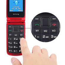 Carica l'immagine nel visualizzatore di Gallery, Ushining Telefono Cellulare per anziani, con Rosso 2G - Ilgrandebazar