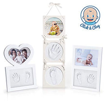 Carica l'immagine nel visualizzatore di Gallery, Click &amp; Clay - Cornice Impronte Neonato, Kit per Impronta Mani e Piedi... - Ilgrandebazar