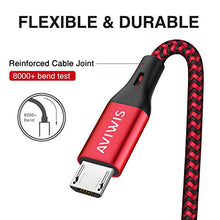 Carica l'immagine nel visualizzatore di Gallery, Cavo Micro USB, AVIWIS [3Pezzi 2M] Cavi USB Rapida Ricarica Nylon... - Ilgrandebazar