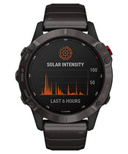 Carica l'immagine nel visualizzatore di Gallery, Garmin fēnix 6 Pro Solar, 47mm Grigio Ardesia con Cinturino Nero - GPS...