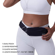 Carica l'immagine nel visualizzatore di Gallery, Eono by Amazon - Marsupio Sportivo Cintura da Corsa, Impermeabile e Nera