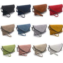 Carica l'immagine nel visualizzatore di Gallery, ELIOX - Pochette Donna Elegante con Catena e Tracolla in Morbida Pelle Nero