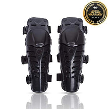 Carica l'immagine nel visualizzatore di Gallery, KINGUARD Moto Ginocchiere Motocicletta Ginocchio Protezioni Guard Nero - Ilgrandebazar
