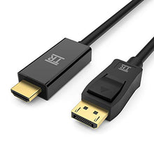 Carica l'immagine nel visualizzatore di Gallery, TechRise Cavo DP a HDMI 2m DisplayPort a Adattatore Placcato in Oro,...