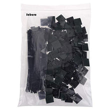 Carica l'immagine nel visualizzatore di Gallery, Faburo 100pz Autoadesivo Clip Cavo Fermacavi Supporto, Nero+100pz Fascette...