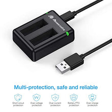 Carica l'immagine nel visualizzatore di Gallery, Powerextra - 2 batterie ricaricabili da 1500 mAh e doppio caricatore USB...