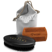 Carica l'immagine nel visualizzatore di Gallery, Set Barba Uomo di Sapiens : Brosse + Peigne + Pochoir + Shavette + Ciseaux - Ilgrandebazar