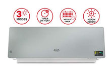 Carica l'immagine nel visualizzatore di Gallery, Argo Chic Silver Termoventilatore Ceramico a Parete, 2000 watt, Con Argento