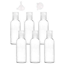 Carica l'immagine nel visualizzatore di Gallery, Ealicere 6 bottiglie di plastica da 100 ml con due imbuti, flaconi per la...