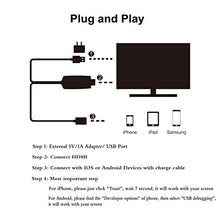 Carica l'immagine nel visualizzatore di Gallery, Mirroring al cavo HDMI per Phone Smartphone Pad e Lightning+USB hd