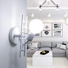 Carica l'immagine nel visualizzatore di Gallery, HAWEE Humanoid Creativo Lampada da Parete Interno Applique Bianco - Ilgrandebazar