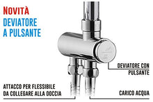 Carica l'immagine nel visualizzatore di Gallery, Waterful TEC330543 Colonna Doccia Jmbo con Deviatore a Pulsante Asta, 20 mm - Ilgrandebazar