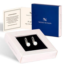 Carica l'immagine nel visualizzatore di Gallery, Orecchini pendenti da donna in argento Sterling con perla, realizzati con...