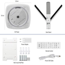 Carica l'immagine nel visualizzatore di Gallery, Lettore CD portatile con altoparlanti HiFi Bluetooth integrati, Boombox white