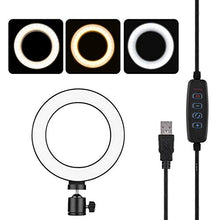 Carica l'immagine nel visualizzatore di Gallery, Luce ad Anello Dimmerabile, Andoer 6 pollici LED Ring Light dimmerabile USB...