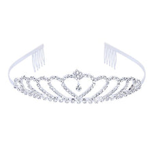Carica l'immagine nel visualizzatore di Gallery, Pixnor Bling cerimonia nuziale Matrimonio Strass Corona principessa...