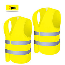 Carica l'immagine nel visualizzatore di Gallery, Giacche e Gilet Alta visibilità,2 Pezzi EN 471Gilet/Giubbotto di Sicurezza...