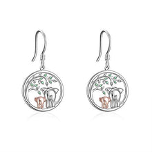 Carica l'immagine nel visualizzatore di Gallery, YFN - Orecchini a forma di elefante portafortuna, in argento Sterling,... - Ilgrandebazar