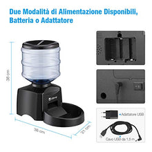 Carica l'immagine nel visualizzatore di Gallery, isYoung Alimentatore Automatico 5.5 L Alimenti per Animali Domestici Cani e...