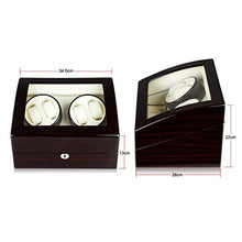 Carica l'immagine nel visualizzatore di Gallery, Scatola Carica Orologio con Lucchetto, FLOUREON Avvolgitore di Legno... - Ilgrandebazar
