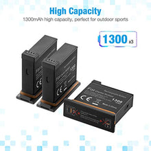 Carica l'immagine nel visualizzatore di Gallery, Powerextra - Set di 3 batterie per caricabatterie a 3 canali, compatibile...