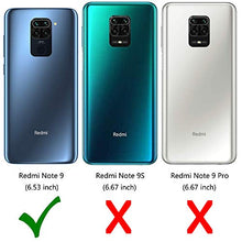 Carica l'immagine nel visualizzatore di Gallery, MOBESV Custodia Xiaomi Redmi Note 9, Cover a Libro Nero/Blu