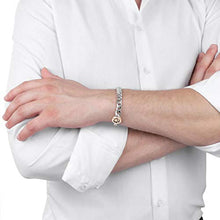 Carica l'immagine nel visualizzatore di Gallery, Bracciale da uomo, Collezione Maserati Jewels, in acciaio con dettaglio in... - Ilgrandebazar