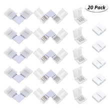 Carica l'immagine nel visualizzatore di Gallery, Fixget 20 Pcs LED Connettore, L a Forma di Connettore Led Connector - Ilgrandebazar
