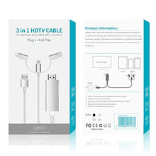 Carica l'immagine nel visualizzatore di Gallery, Ozvavzk Phone Cavo Adattatore a USB+Type c+Fulmine a HDMI 3 in 1 - Ilgrandebazar