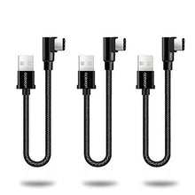 Carica l'immagine nel visualizzatore di Gallery, aceyoon Cavo USB Type-C 90 Gradi 30cm 3 Pezzi 90 Degree USBC 0.3m*3 - Ilgrandebazar