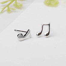 Carica l'immagine nel visualizzatore di Gallery, Belons - Piccoli orecchini da donna in argento sterling 925 a forma di note... - Ilgrandebazar