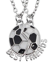 Carica l'immagine nel visualizzatore di Gallery, EVRYLON Due collane per Uomo o Ragazzo X 2 Best Friends Pallone da... - Ilgrandebazar