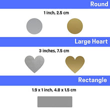 Carica l'immagine nel visualizzatore di Gallery, 50 pezzi, 7 cm, Cuore Gratta e Vinci Adesivo Etichette, Scratch Sticker - Oro - Ilgrandebazar